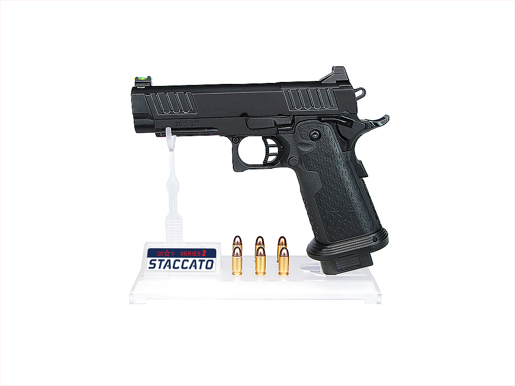 투명 핸드건 진열 건스탠드 2개입 권총스탠드 (8종 스티커 포함)